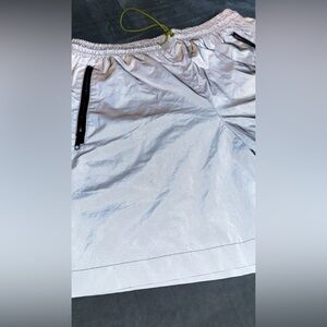 Men's Gray Reflective Athletic Shorts